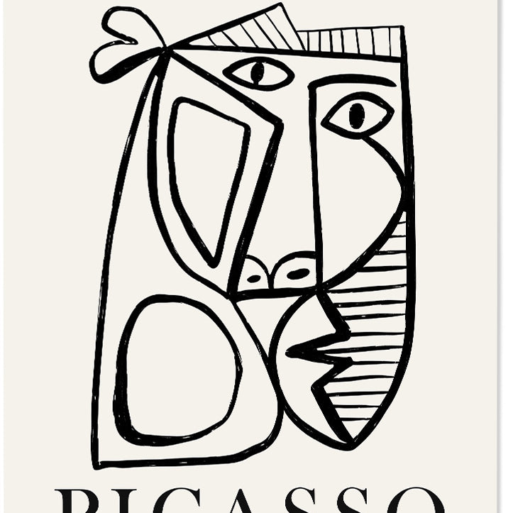 Pablo Picasso Abstract Art Exhibition Poster