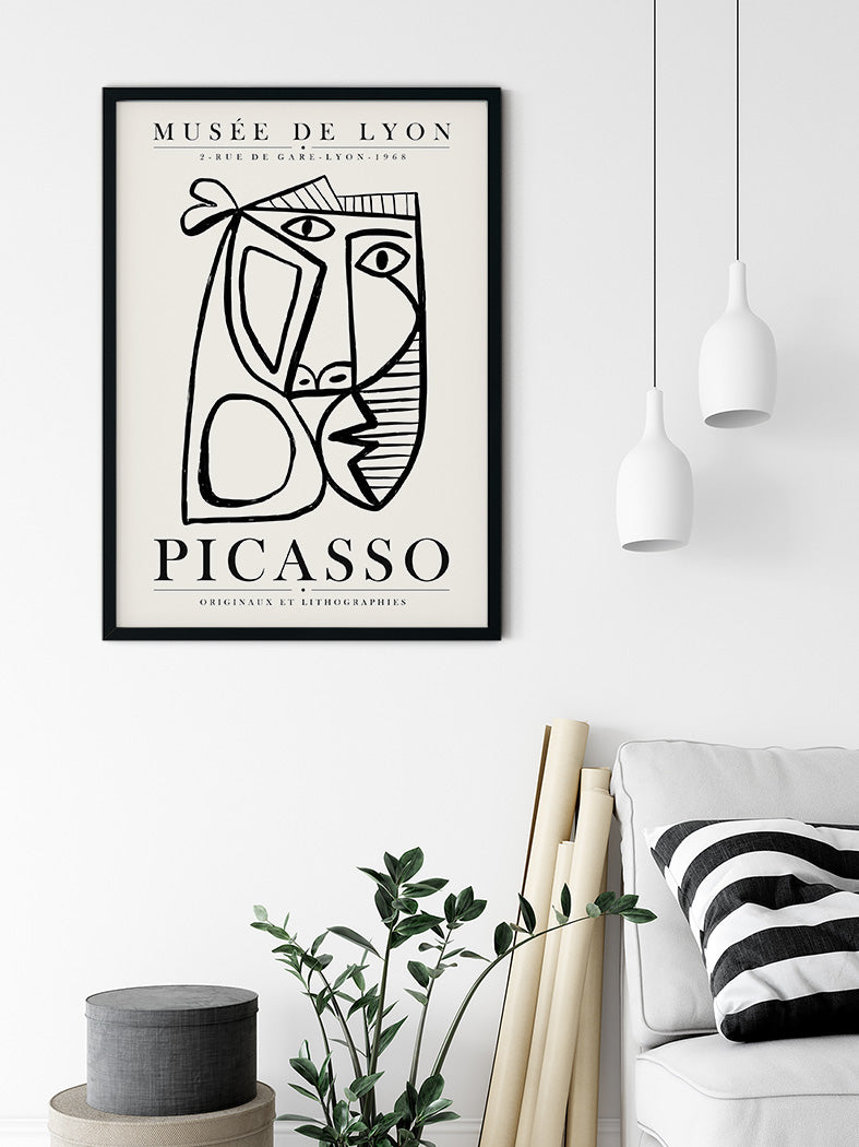 Pablo Picasso Abstract Art Exhibition Poster