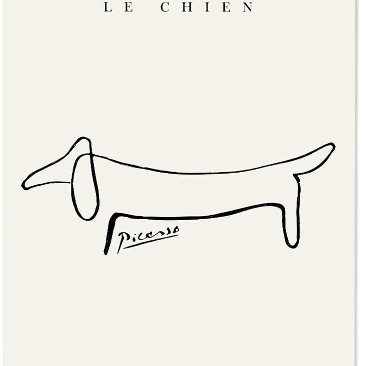 Le Chien by Pablo Picasso Art Poster