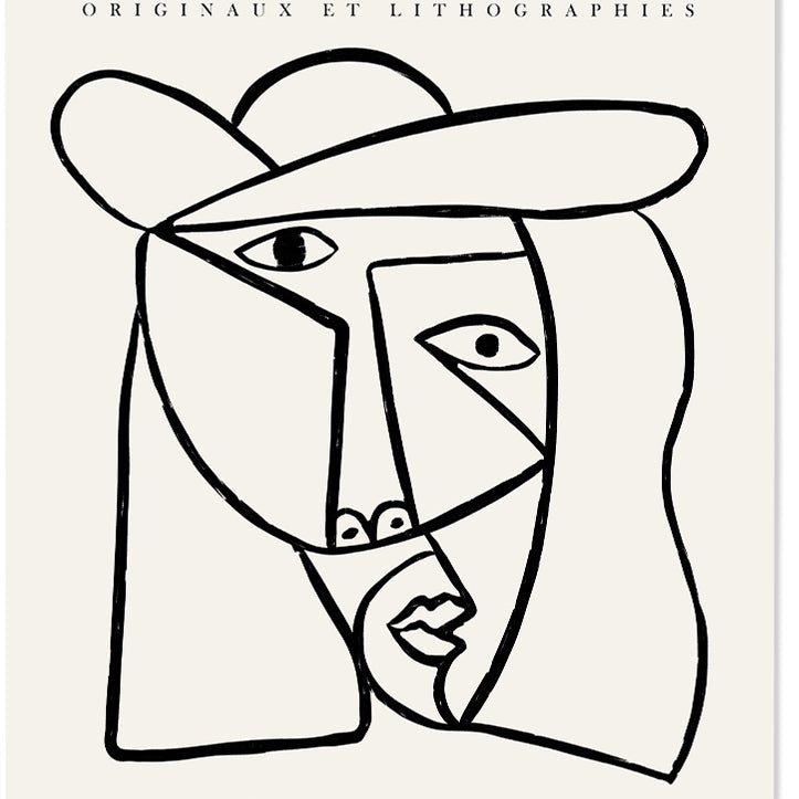 Picasso Abstract Face Drawing