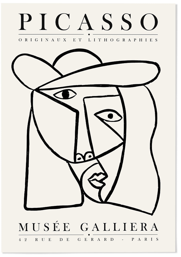 Picasso Abstract Face Drawing