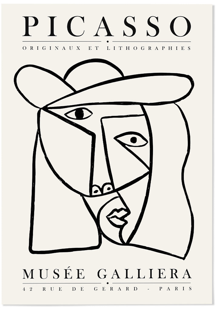 Pablo Picasso Abstract Line Drawings | Modern Art Posters – Posterist