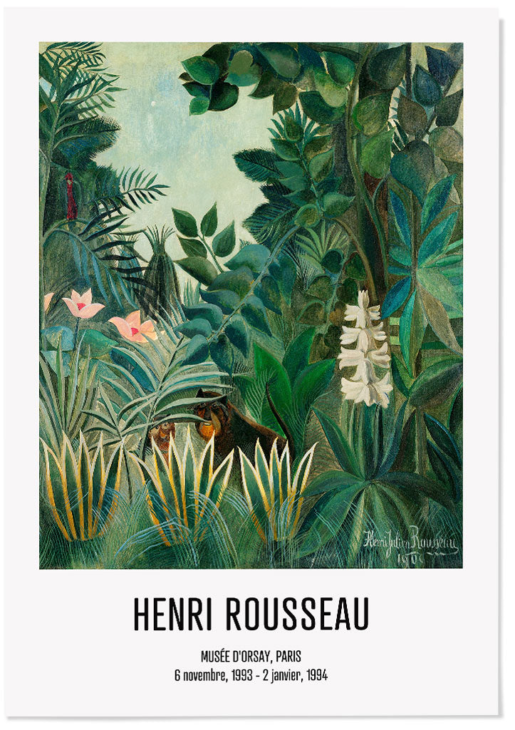 Henri Rousseau Poster - The Equatorial Jungle