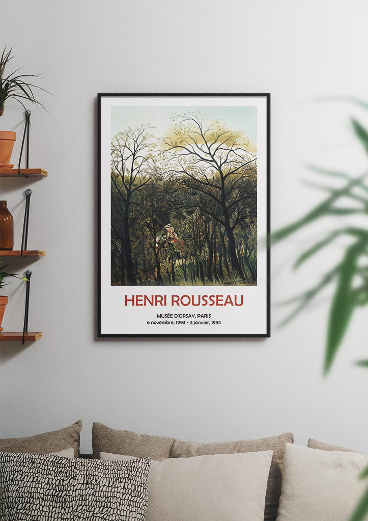Henri Rousseau Exhibition Poster - Rendezvous in the Forest
