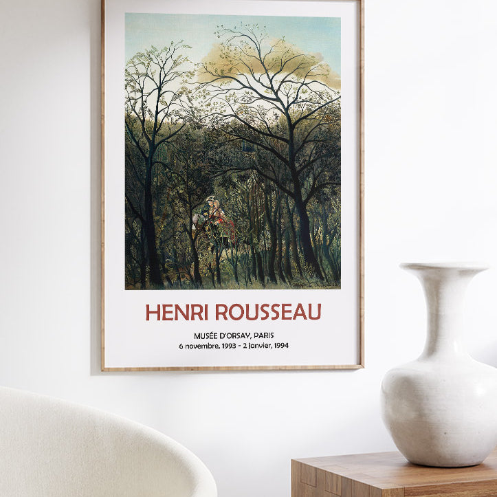Henri Rousseau Exhibition Poster - Rendezvous in the Forest