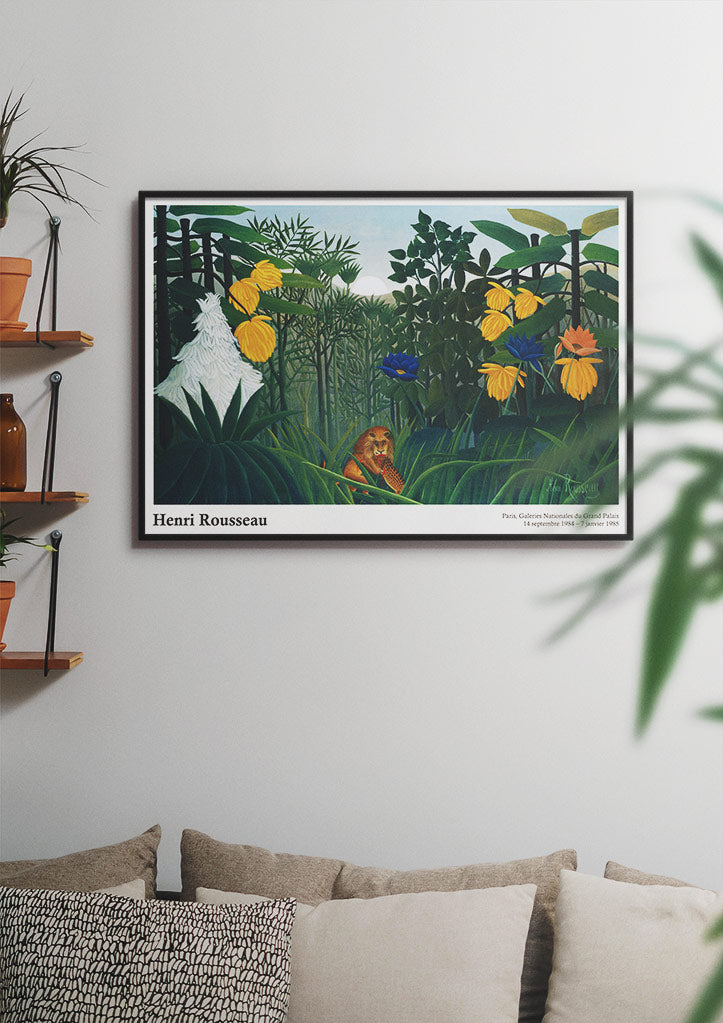 Henri Rousseau 'The Repast of the Lion' Exhibition Print