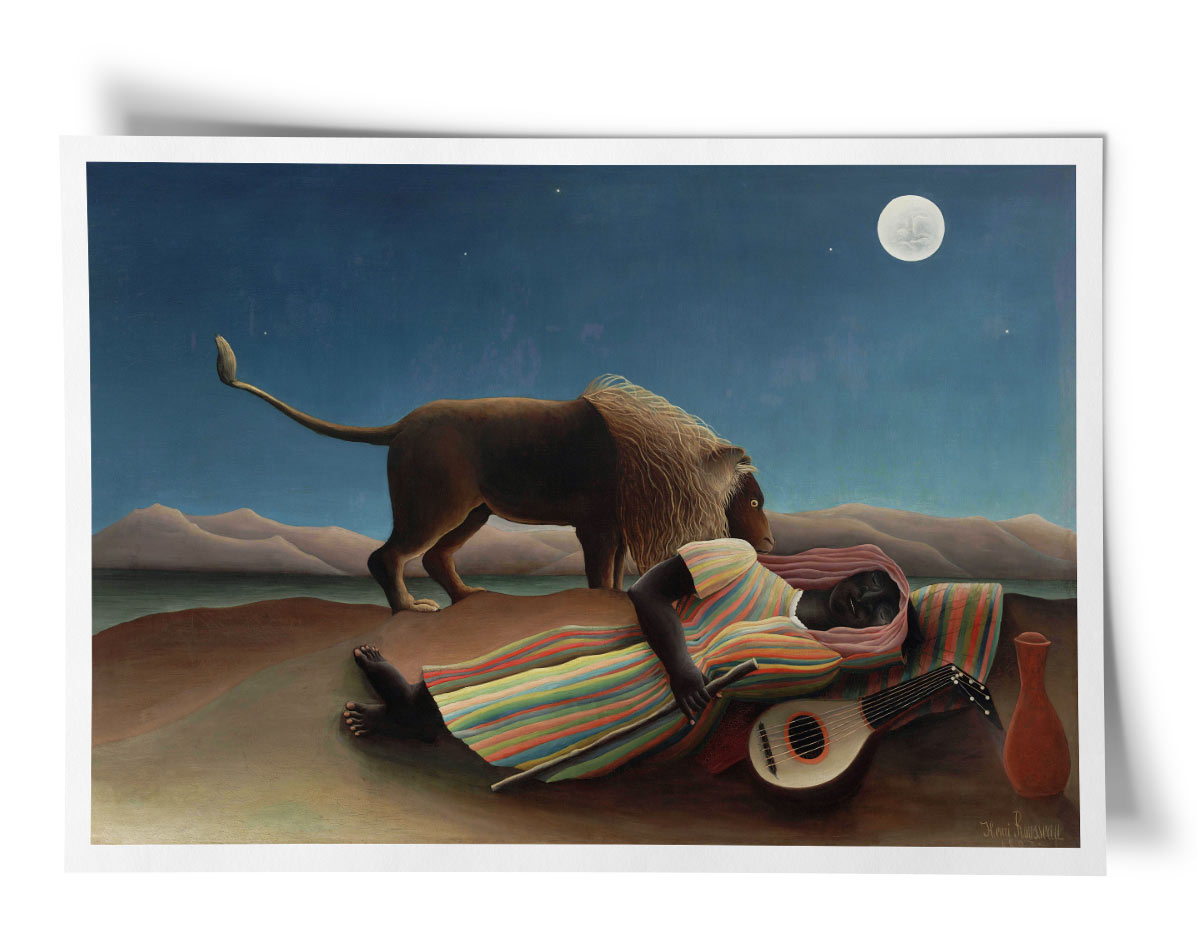 Henri Rousseau Print - The Sleeping Gipsy