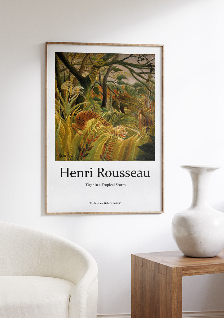 Henri Rousseau 'Tiger in a Tropical Storm' Exhibition Poster