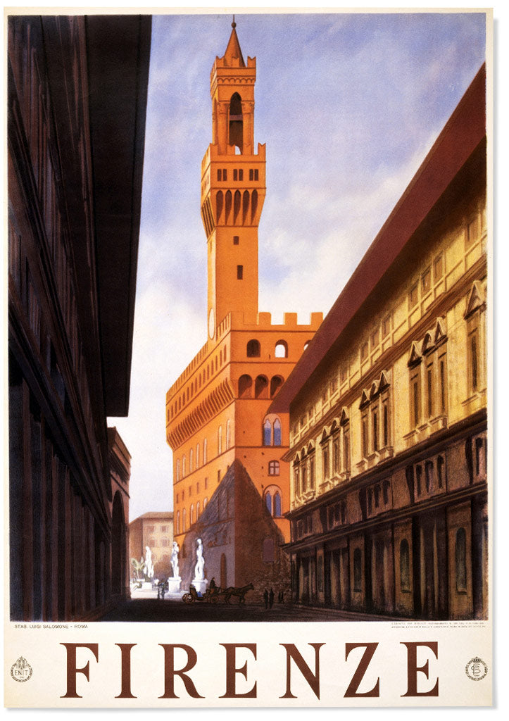 Firenze Vintage Travel Poster