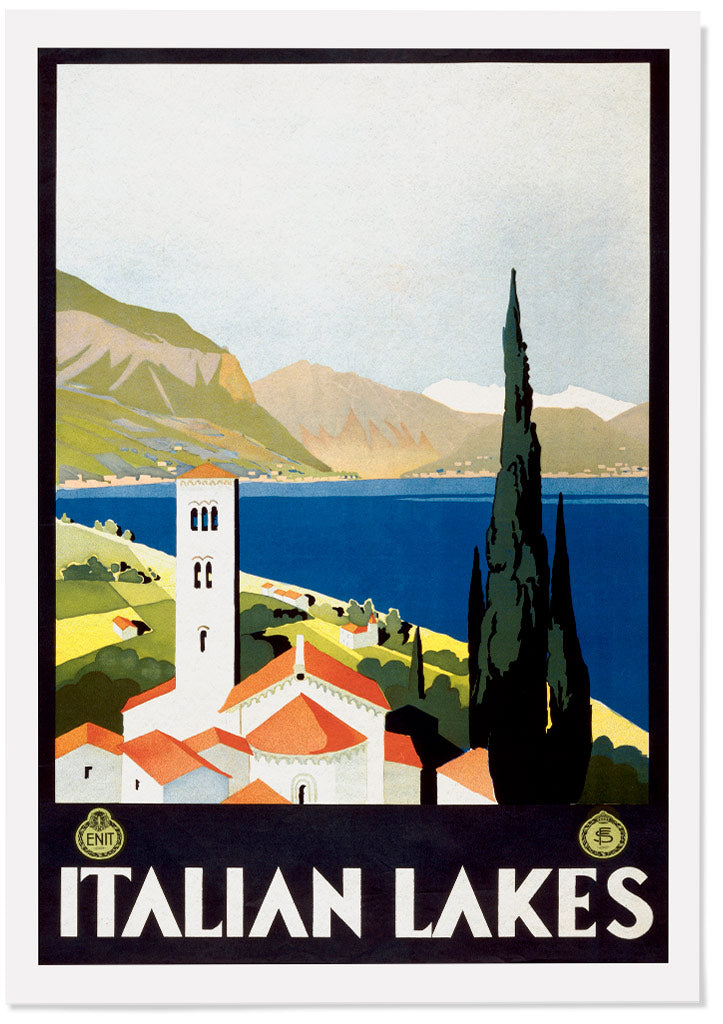 Italian Lakes Travel Poster