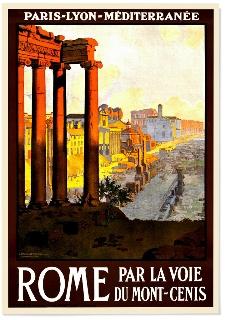 Rome Vintage Travel Poster