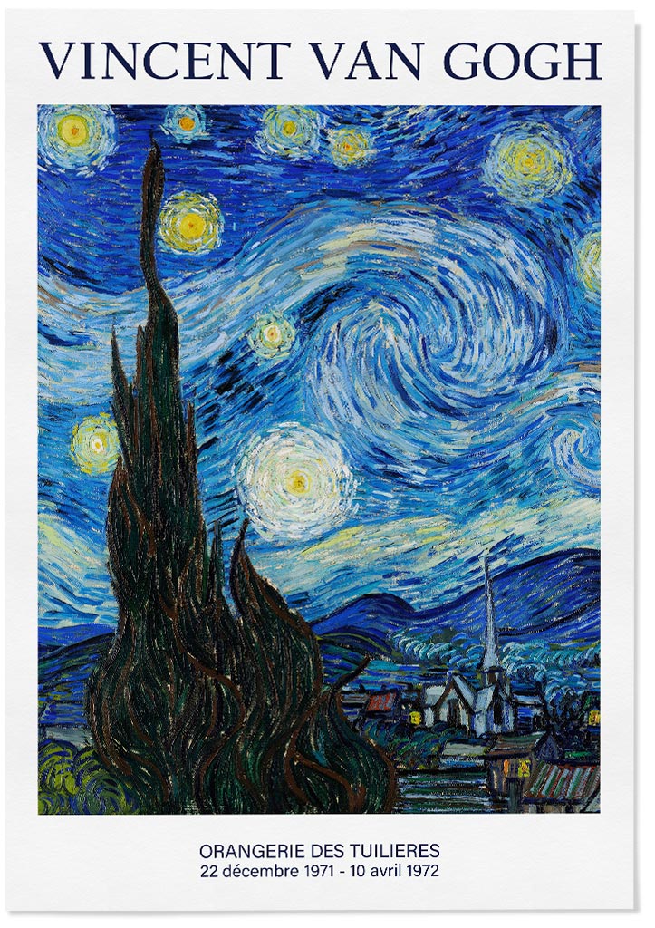 Vincent van Gogh - Starry Night Exhibition Poster