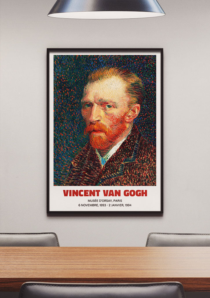 Vincent van Gogh Art Poster  - Self-Portrait