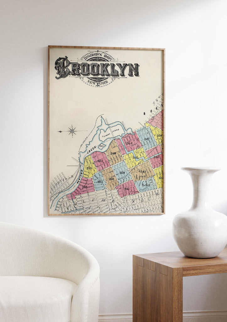Brooklyn Vintage Map