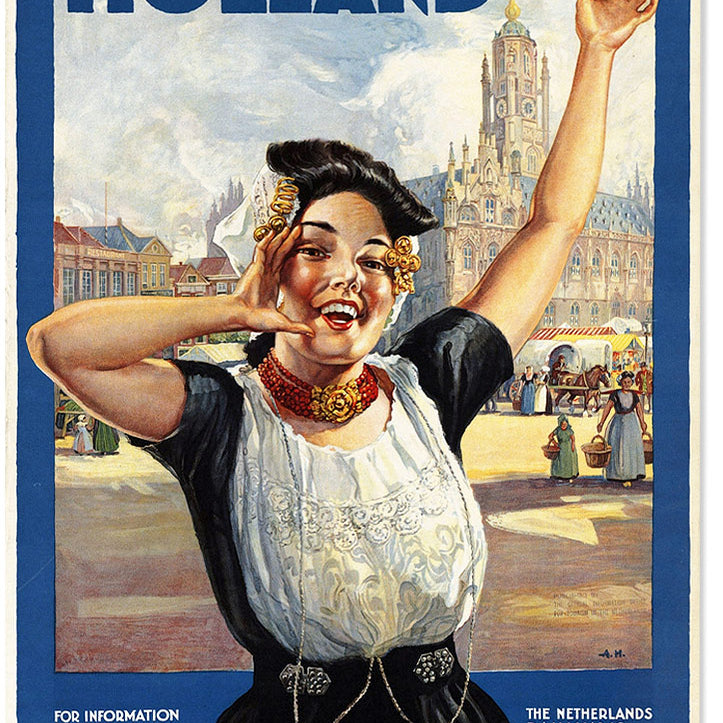 Vintage Travel Poster of Holland, The Netherlands