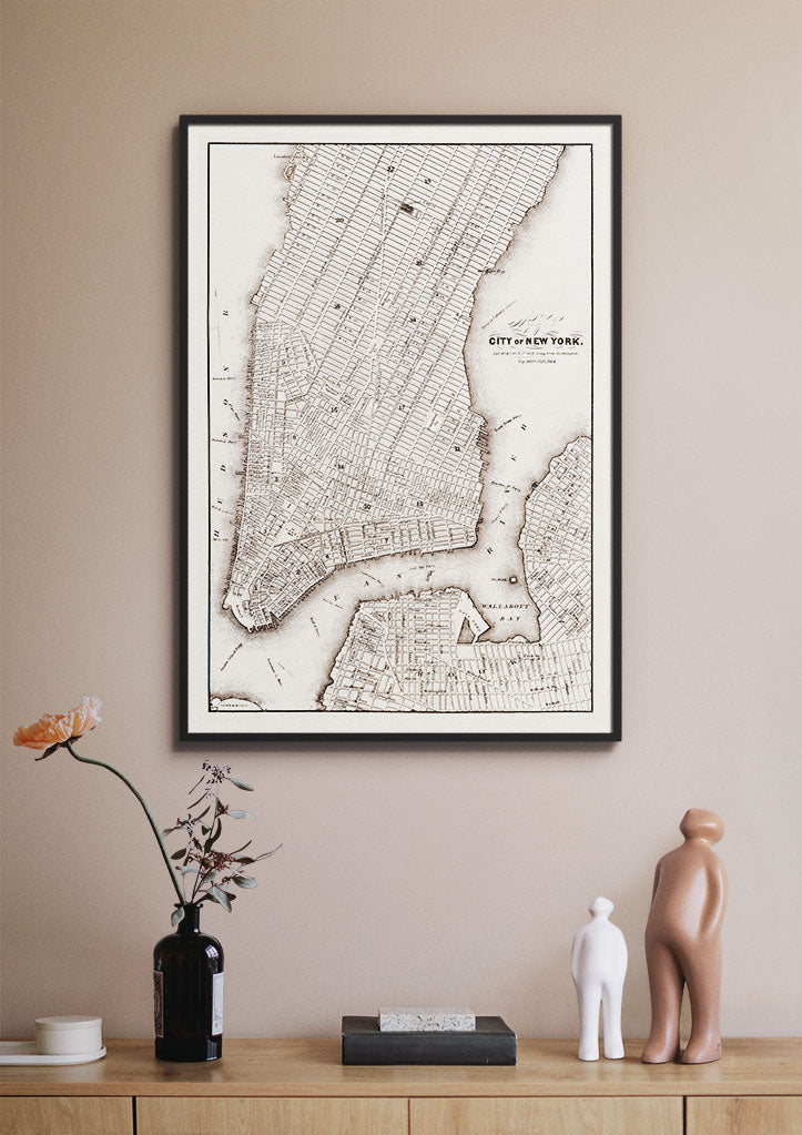 Vintage New York Map