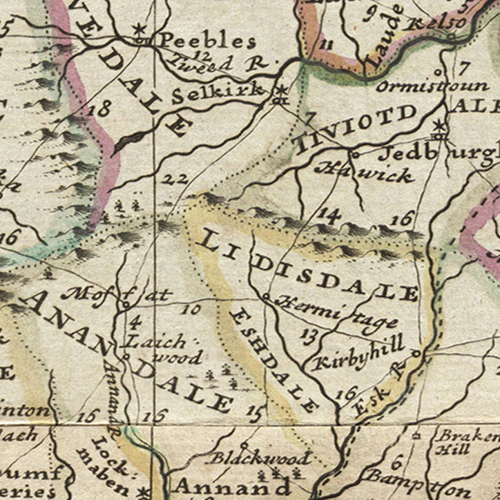 Great Britain Vintage Map 1720