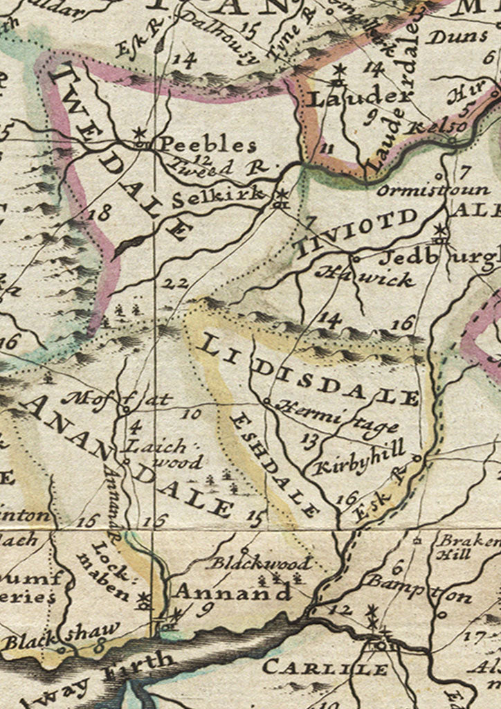 Great Britain Vintage Map 1720