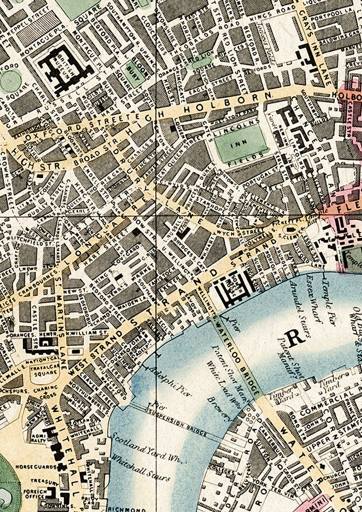 Whitbread's New Plan of London | Vintage London Map Collection – Posterist