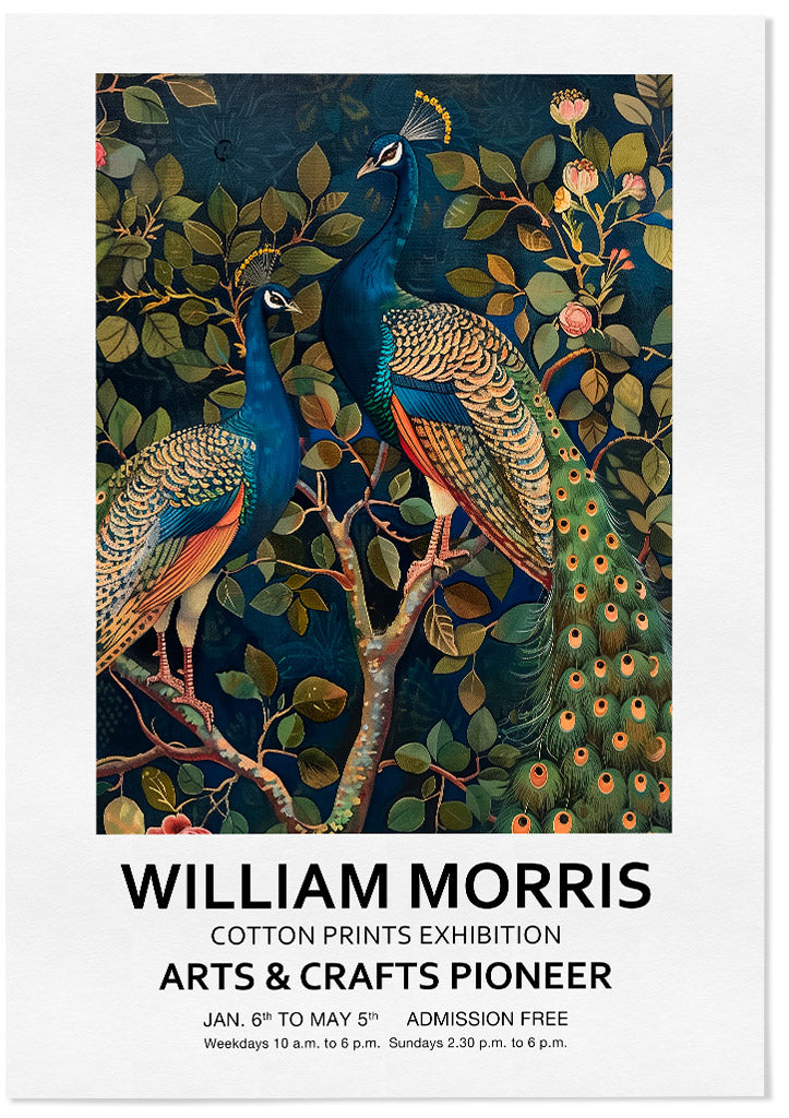 William Morris - Peacocks Art Poster