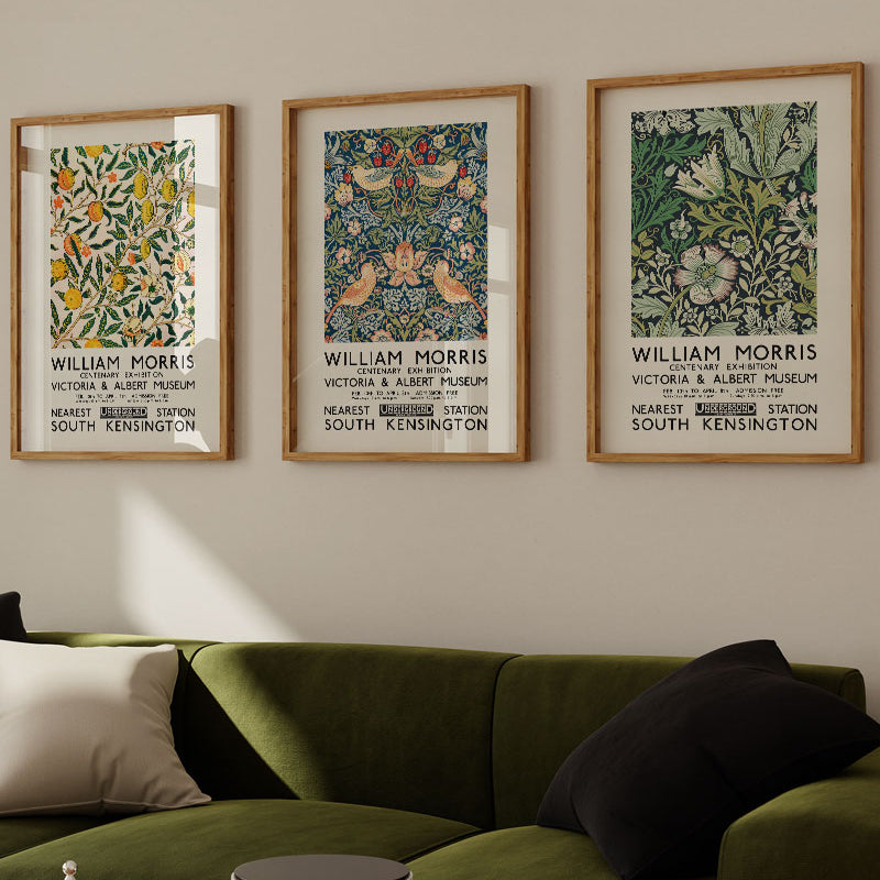 William Morris wall art set of 3 posters