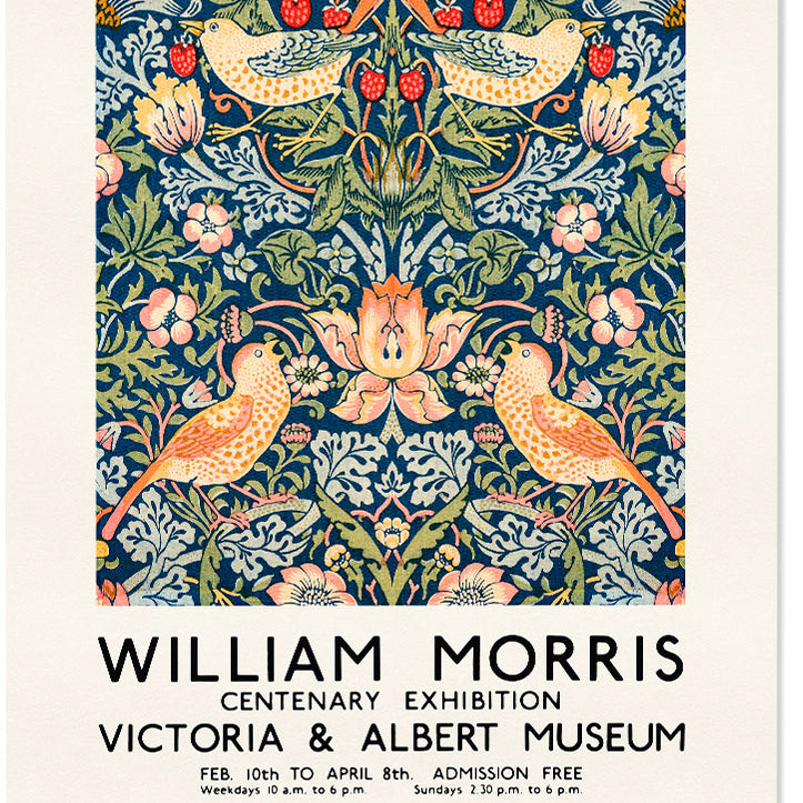 William Morris Strawberry Thief poster