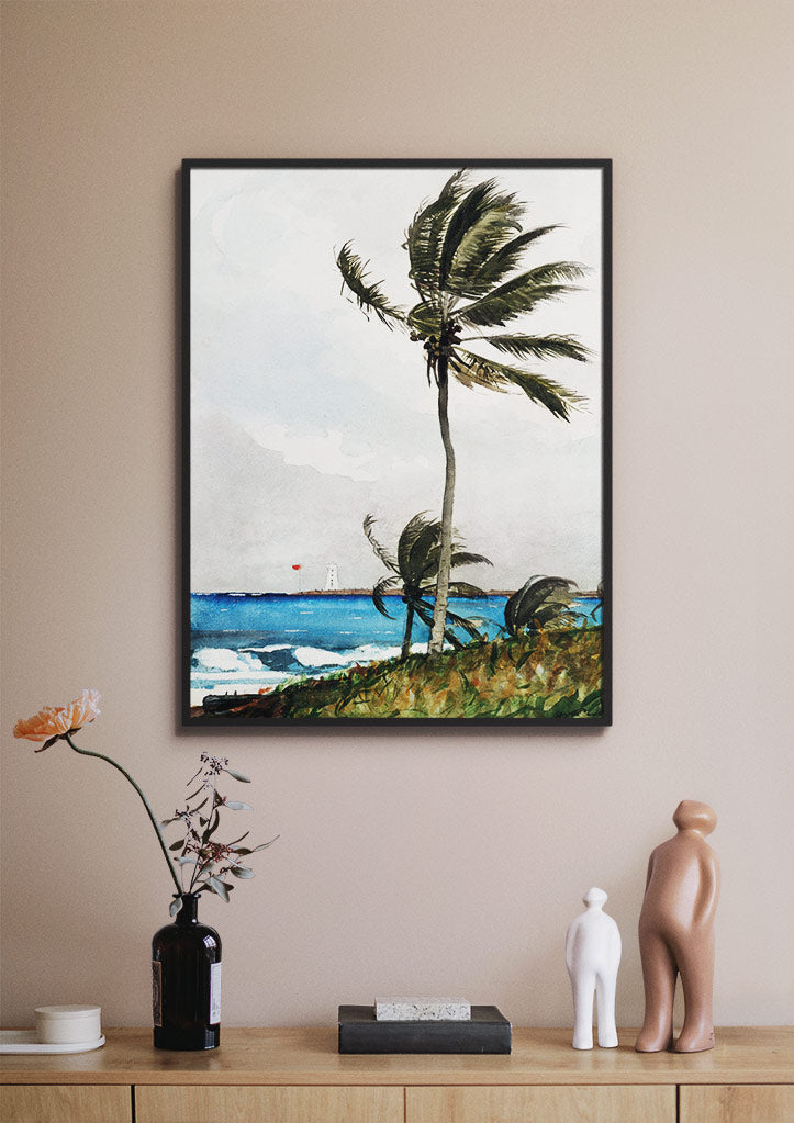 Winslow Homer Painting - Palm Tree, Nassau