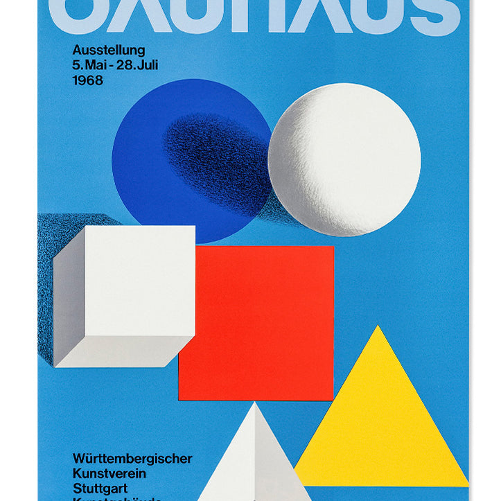 Bauhaus Exhibition Poster - 50 Years of Bauhaus – Posterist