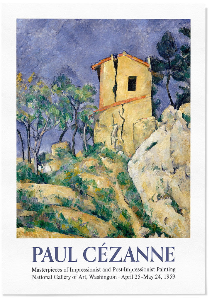 Paul Cezanne Exhibition Poster - The House with the Cracked Walls