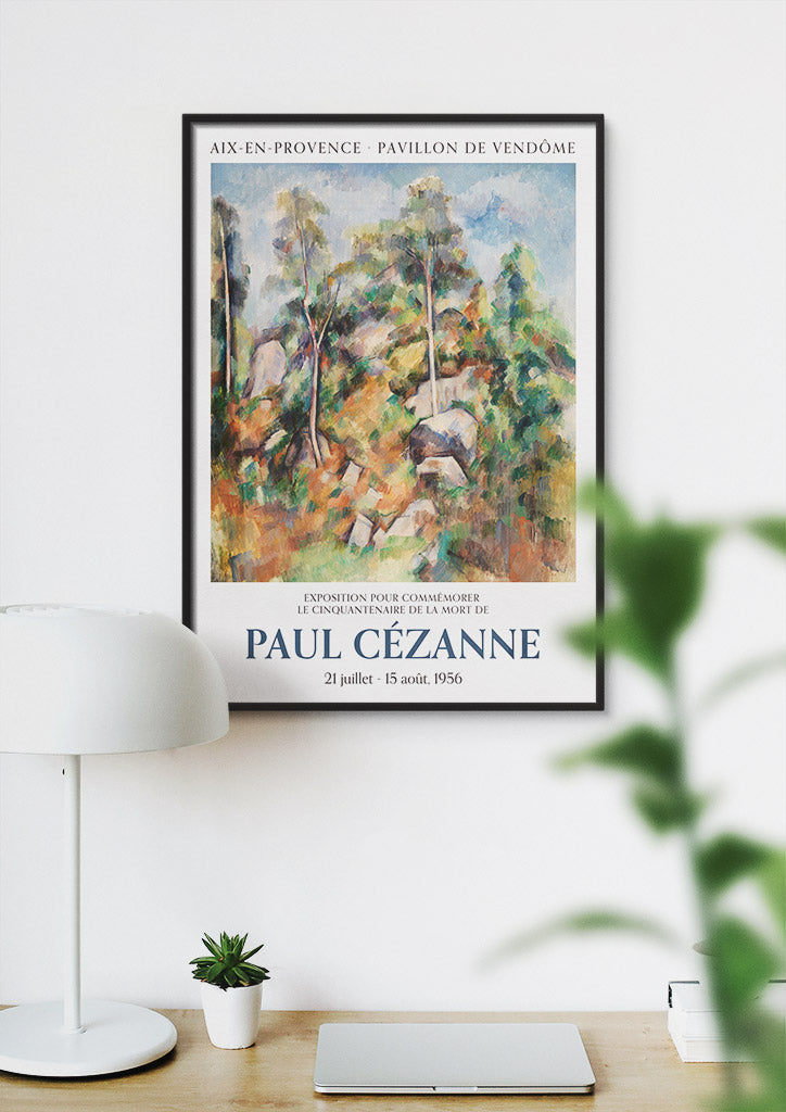 Cezanne Art Print - Rocks and Trees