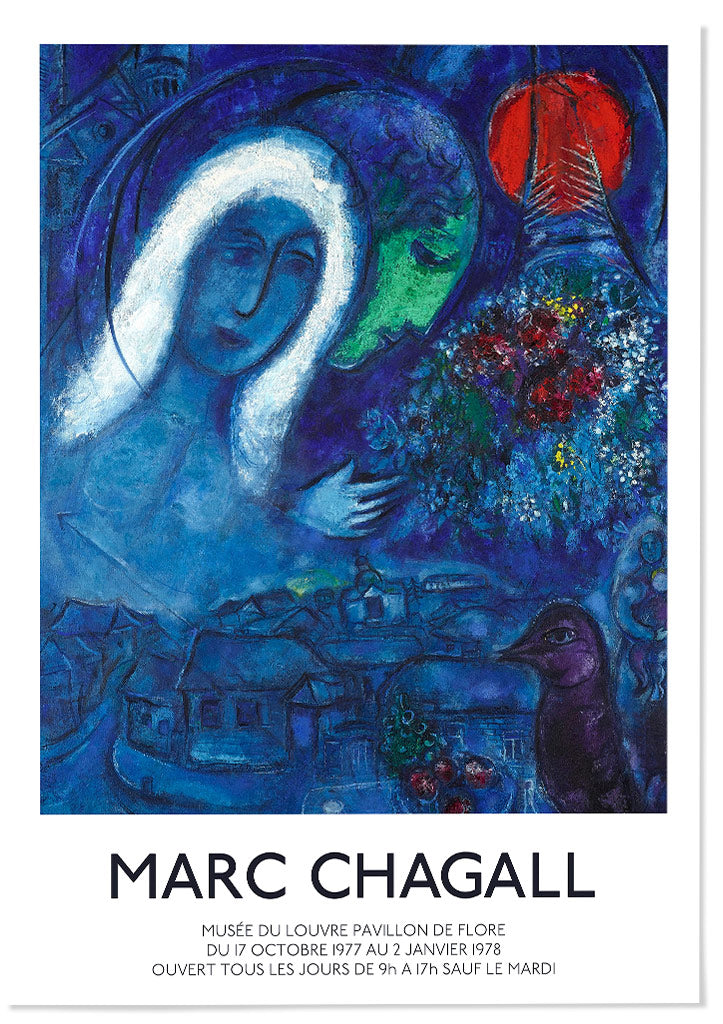 Chagall print, Fields of Mars painting, art exhibition poster