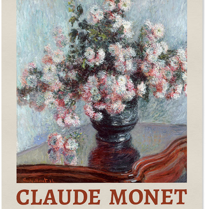 Claude Monet Still Life Art Print - Chrysanthemums
