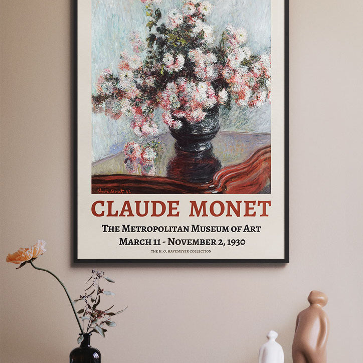 Claude Monet Still Life Art Print - Chrysanthemums