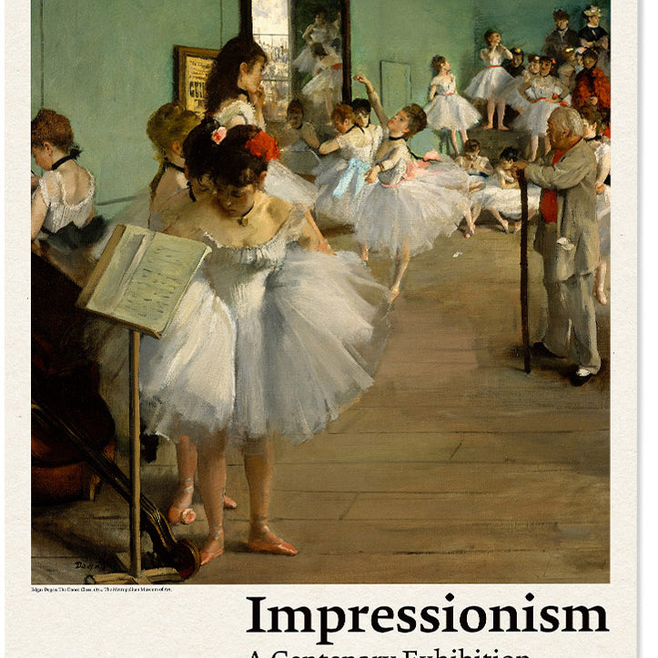 Degas Dance Class art exhibition poster