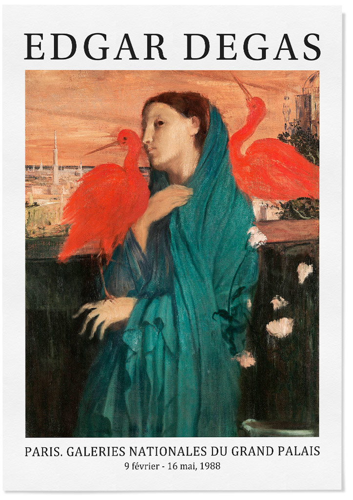 Edgar Degas exhibition poster, Young Woman with Ibis