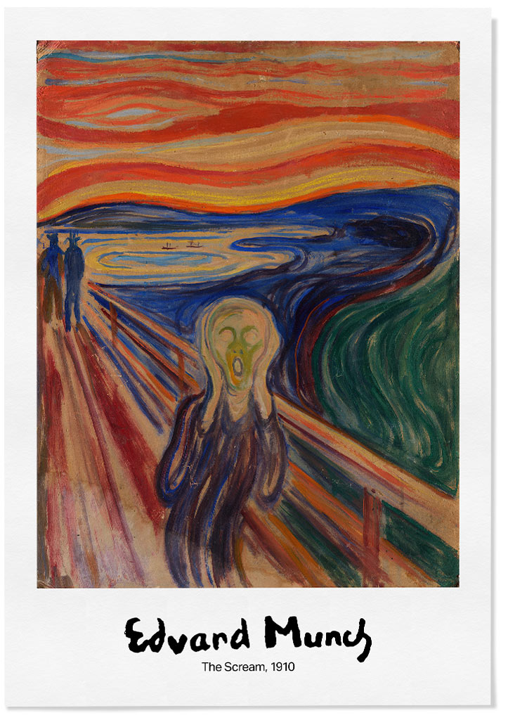 Edvard Munch 'The Scream' Signature Poster