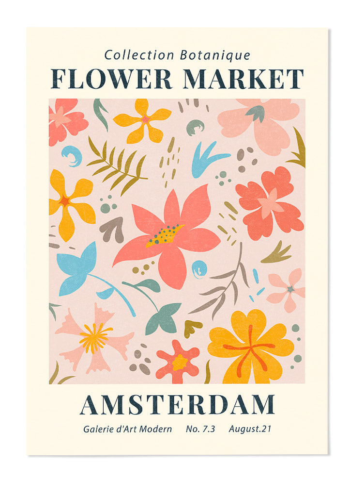 Flower Market Amsterdam Poster