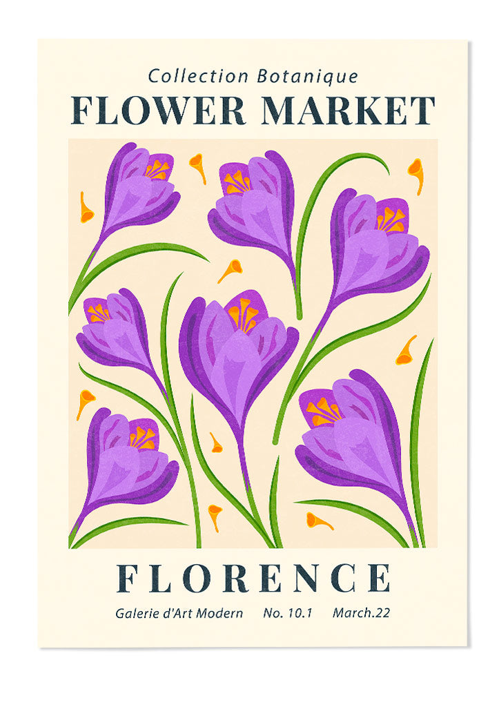 Flower Market Florence Poster