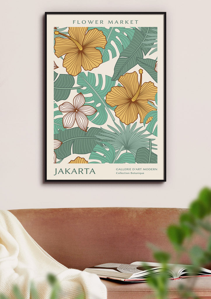 Flower Market Poster Jakarta