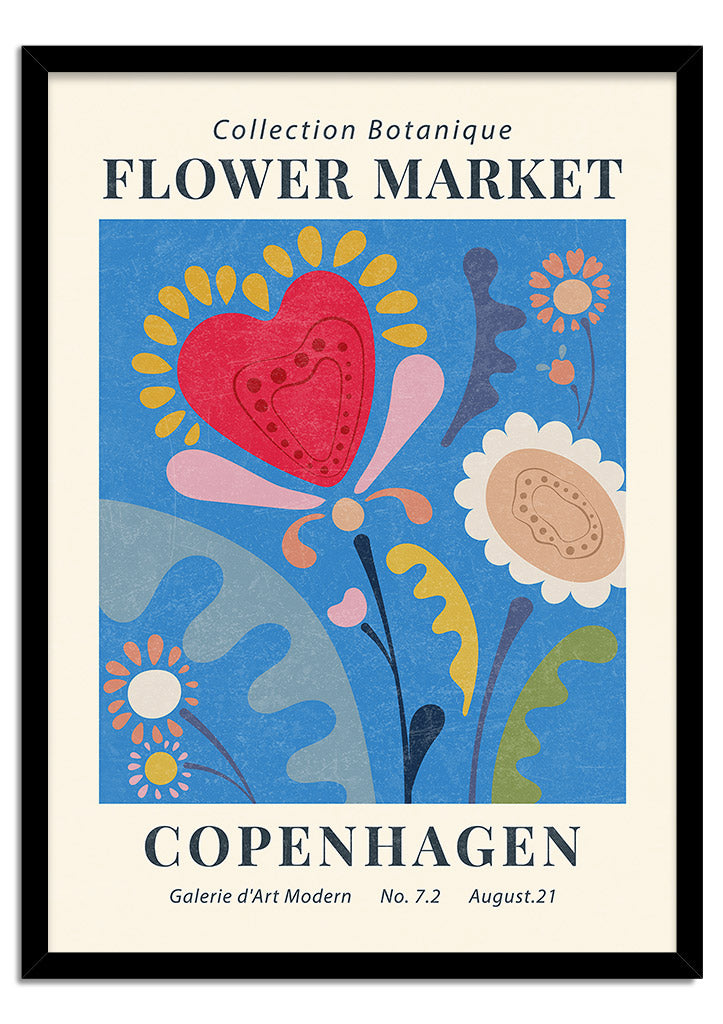 Flower Market Kopenhagen Poster