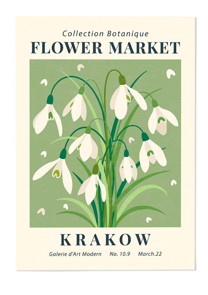 Flower Market Krakow Poster