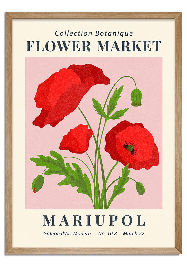 Flower Market Mariupol Poster