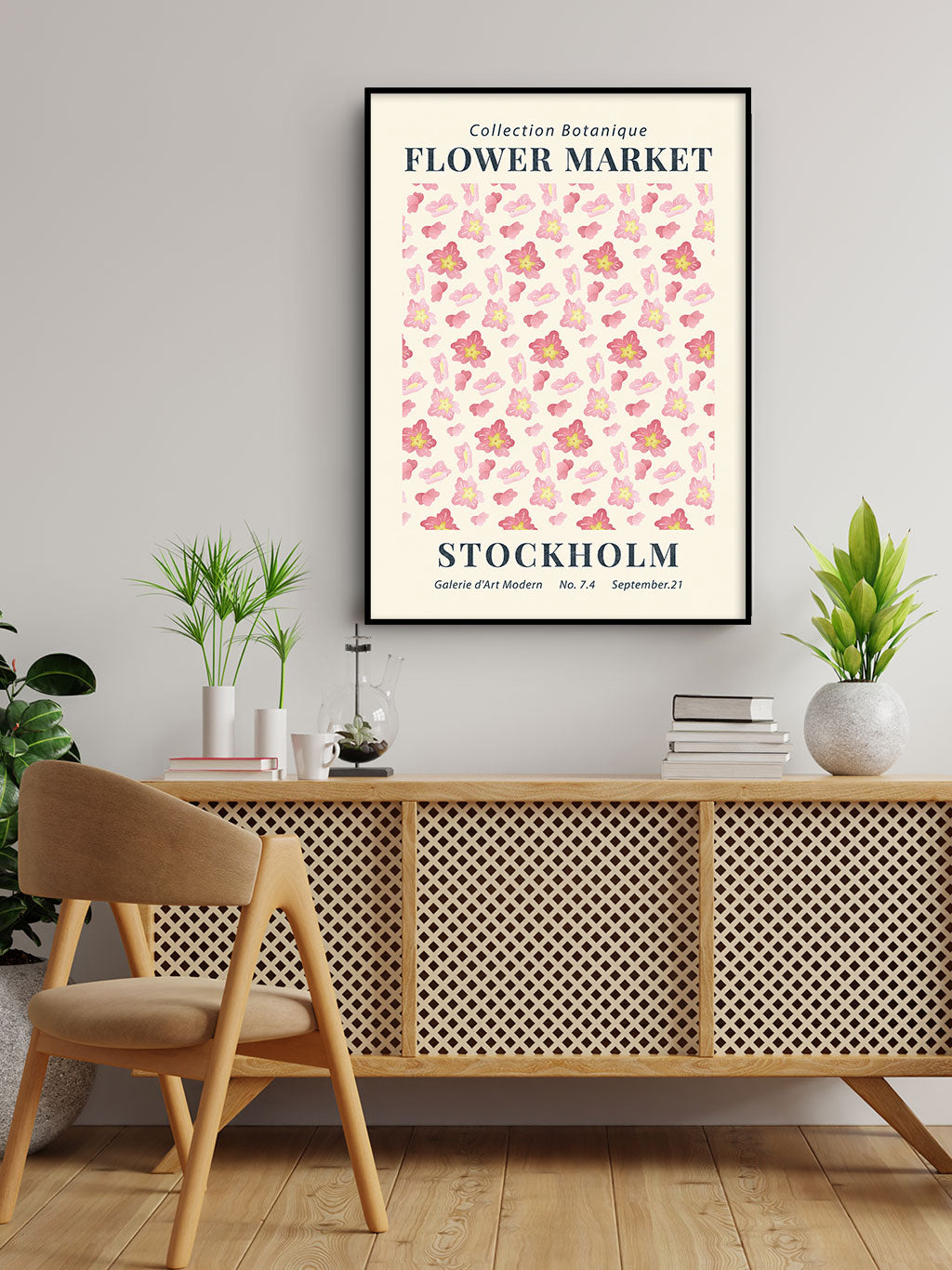 Flower Market Stockholm Poster