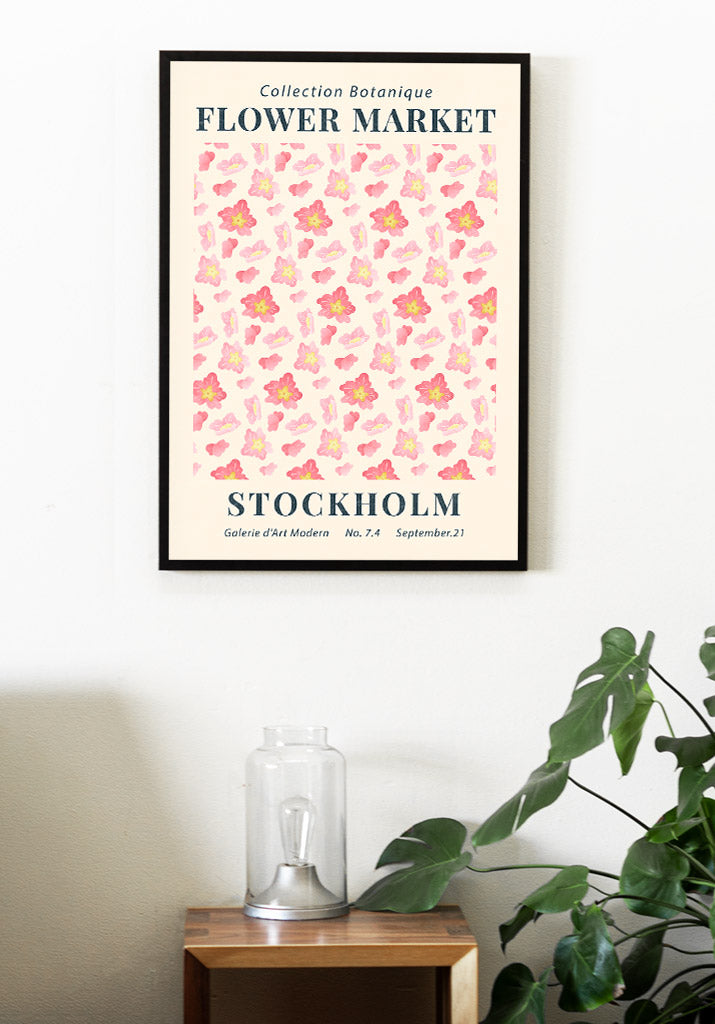 Flower Market Stockholm Poster