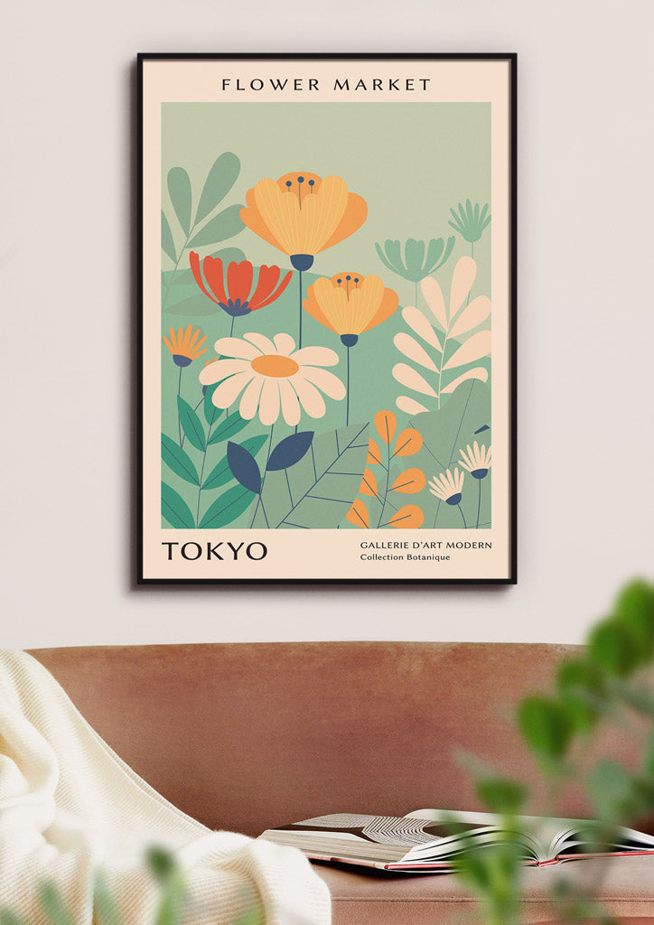 Tokyo Flower Market Poster