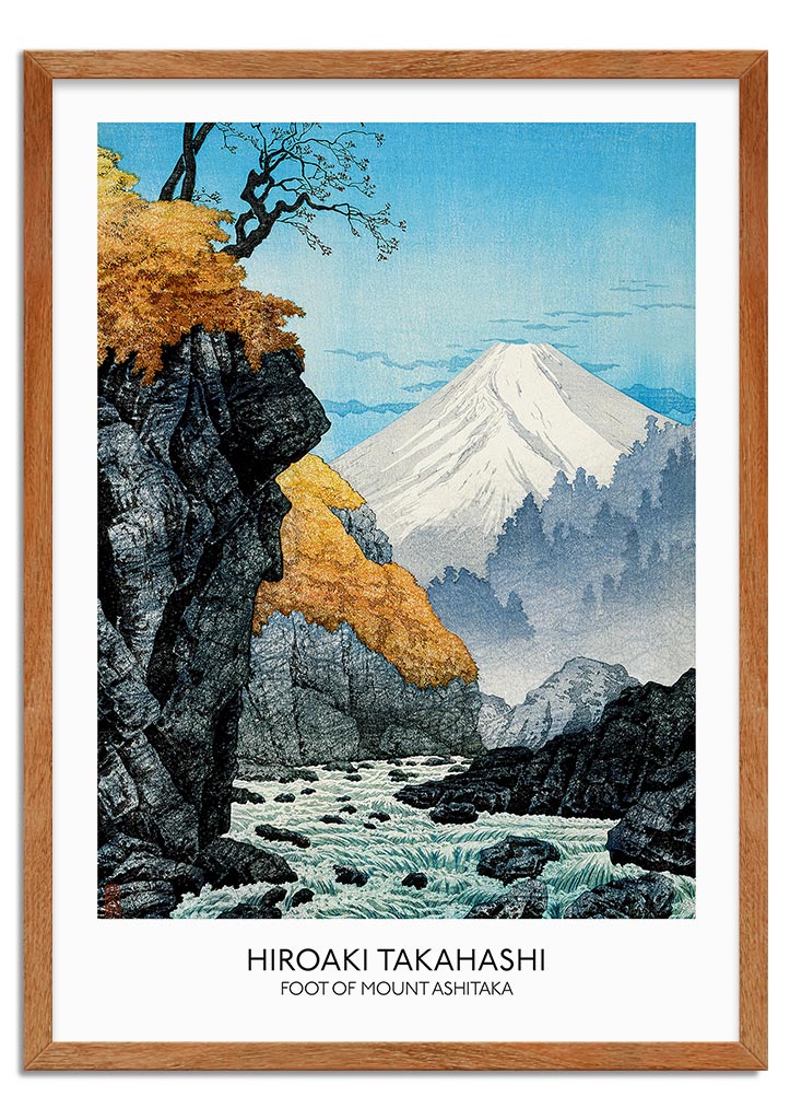 Japanese Art Print - Foot of Mount Ashitaka