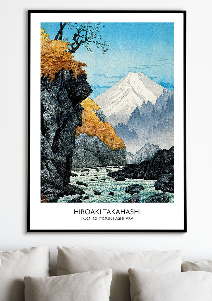 Japanese Art Print - Foot of Mount Ashitaka