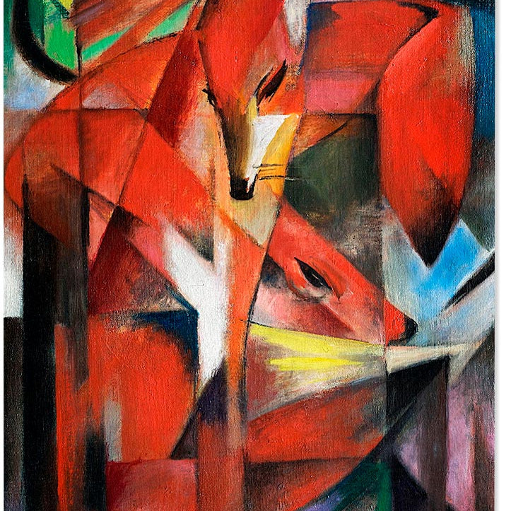Foxes by Franz Marc Art Print