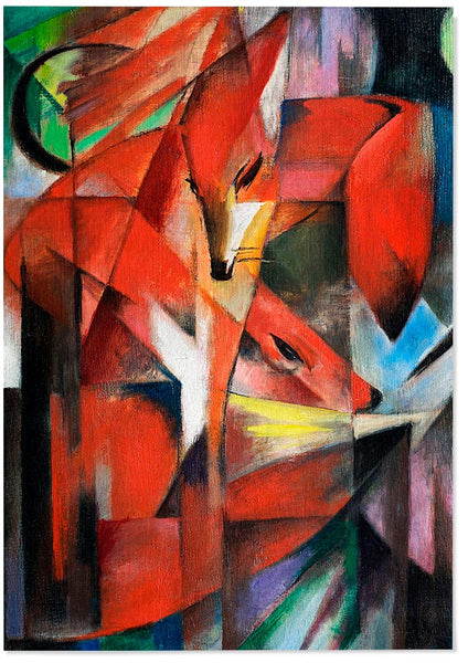 Foxes by Franz Marc | Mid-Century Modern Wall Art – Posterist