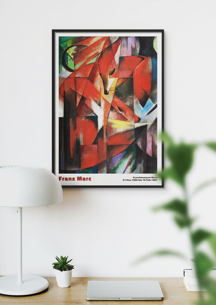 Franz Marc Foxes Exhibition Poster